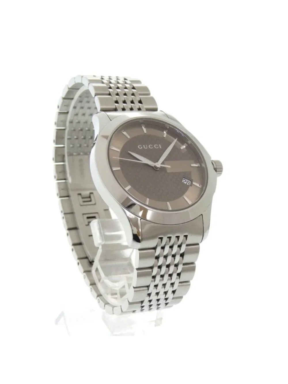 Gucci Timeless 126.4 SS Brown Quartz Watch